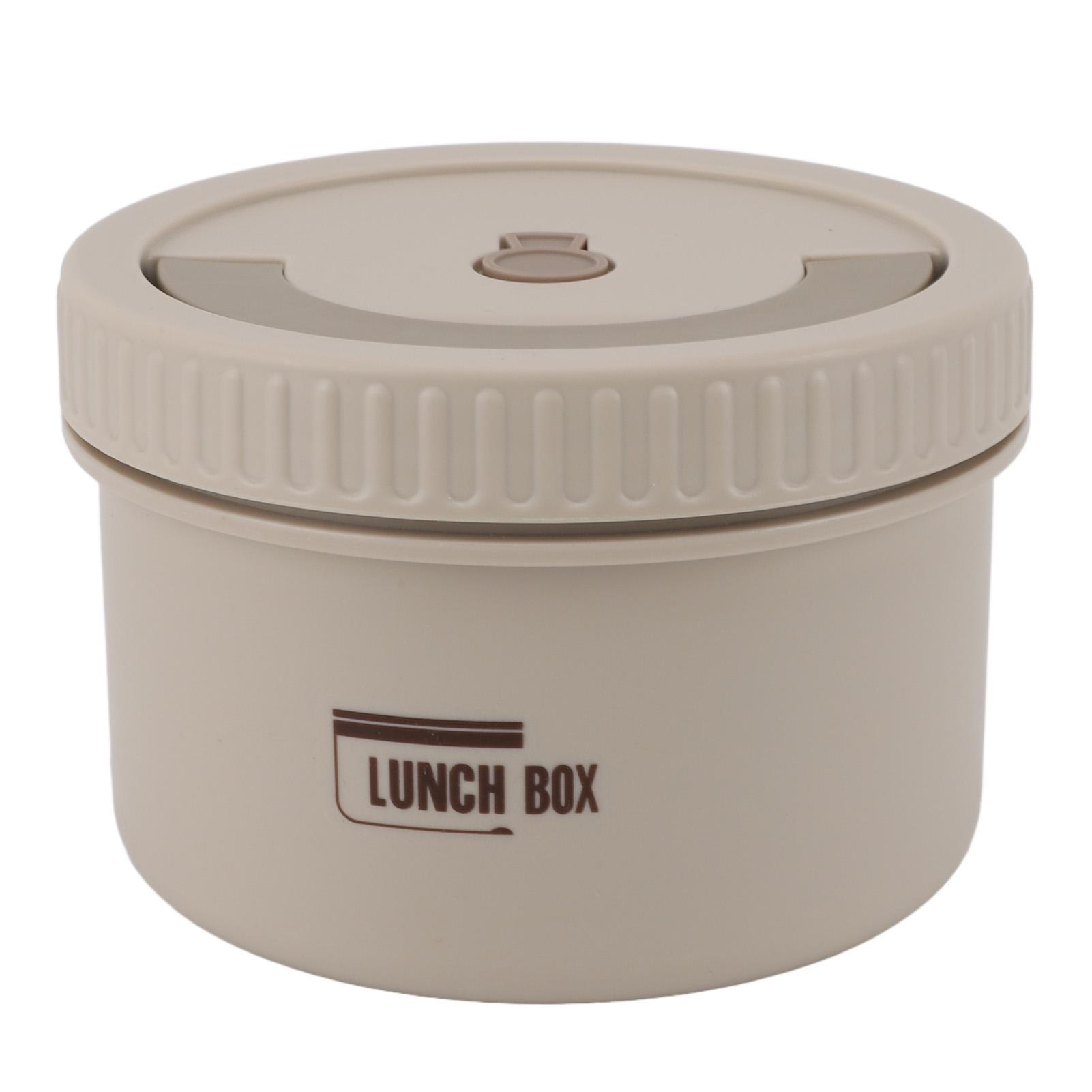 Food Storage Container 600ml Leakage Proof Tight Sealing Stainless Steel Insulated Box for School бежевый 2690₽