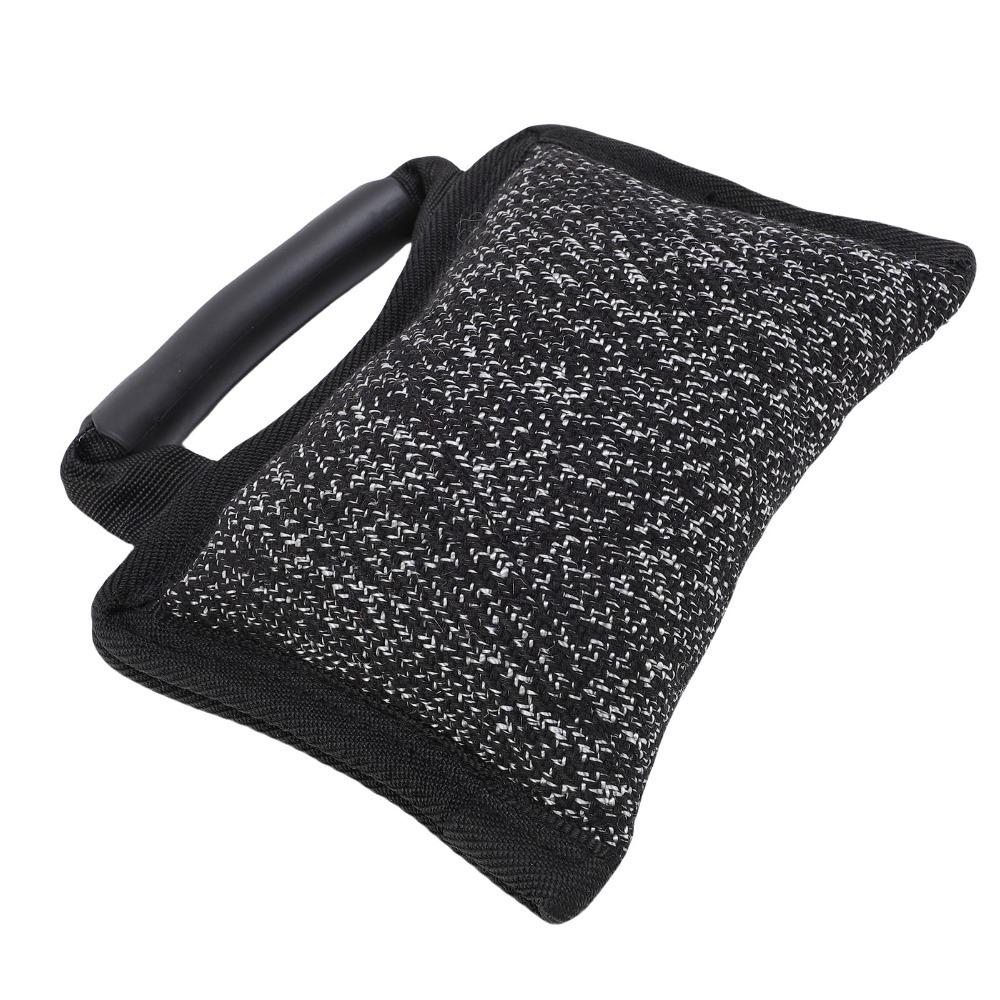 Linen Fabric Dog Bite Target Black Dog Training Toy Dog Molar Toy Dog Tug Toy  Interactive Play