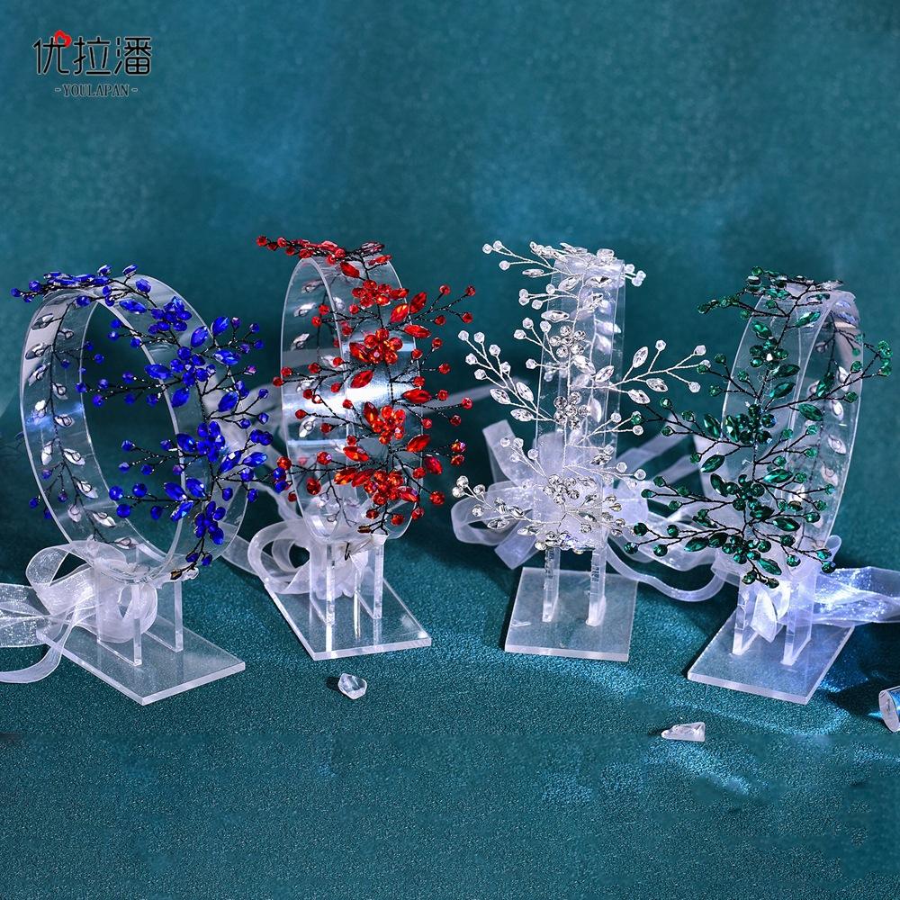 LY-HP0057 Wedding Accessories Bride Jewelry Shiny Luxury Handmade Rhinestone Bridal Headwear Wedding Alloy Headband