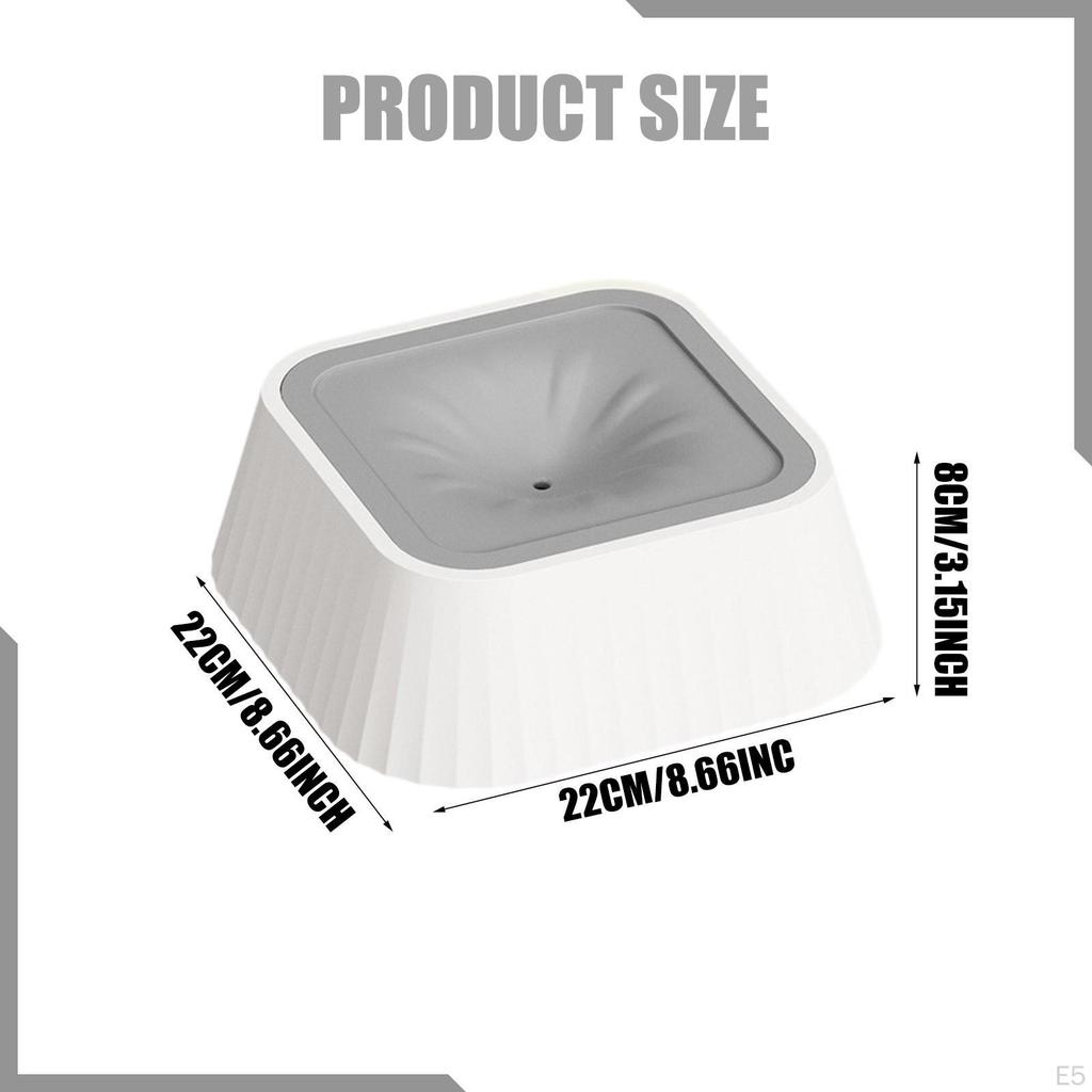 Bowl Pet Water Dispenser Anti Overflow Slow Drinking for Messy Drinkers Medium Large Dogs