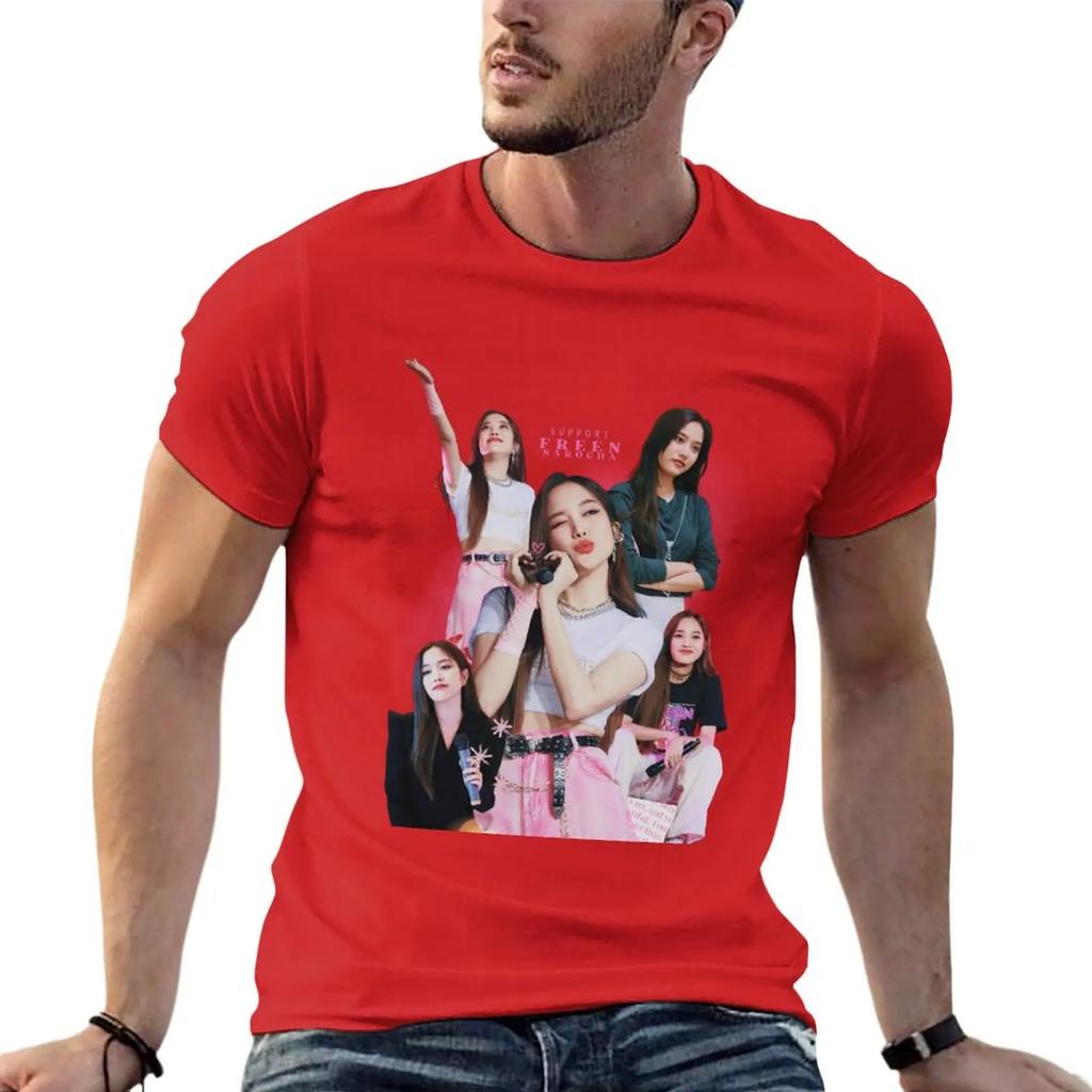 Nowa moda niestandardowy projekt własna Koszulka oversize letnie ubrania koszulki dla mężczyzn bawełna Nowe Wsparcie freen sarocha Koszulka