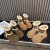 Winter New Snow Boots Velvet Short Boots Invisible Inner Height Increase Women's Shoes Retro Platform Short Boots