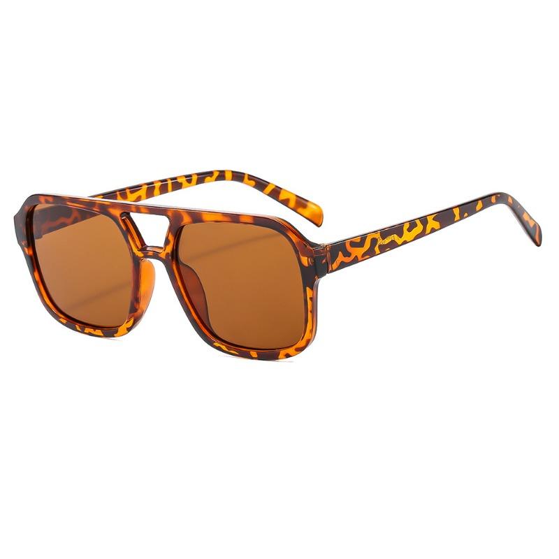 New Retro Square Sunglasses, Fashion Trend Anti-UV Sun Glasses, Stylish High-End Shades for Summer Daily Wear