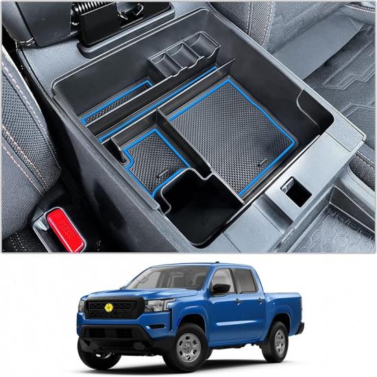 CDEFG For   2024 2025 Frontier Pickup Truck Center Console Organizer 2024 2025 Frontier Truck Armrest Storage Box -2024 2025 Frontier Truck