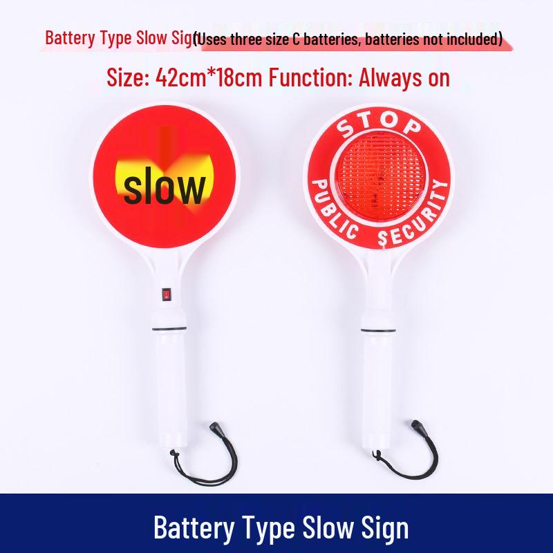 Rechargeable LED Traffic Baton with Emergency Whistle and Flashing Strobe