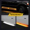 2PCS 70 Inch LED Side Maker Light Truck LED Running Board Lights Amber/White USA