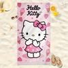 1pc Hello Kitty Beach Towel Single Sided 2D Print Quick Dry Microfiber Towel for Beach Pool Bath Cute Kawaii Aesthetic Vibe