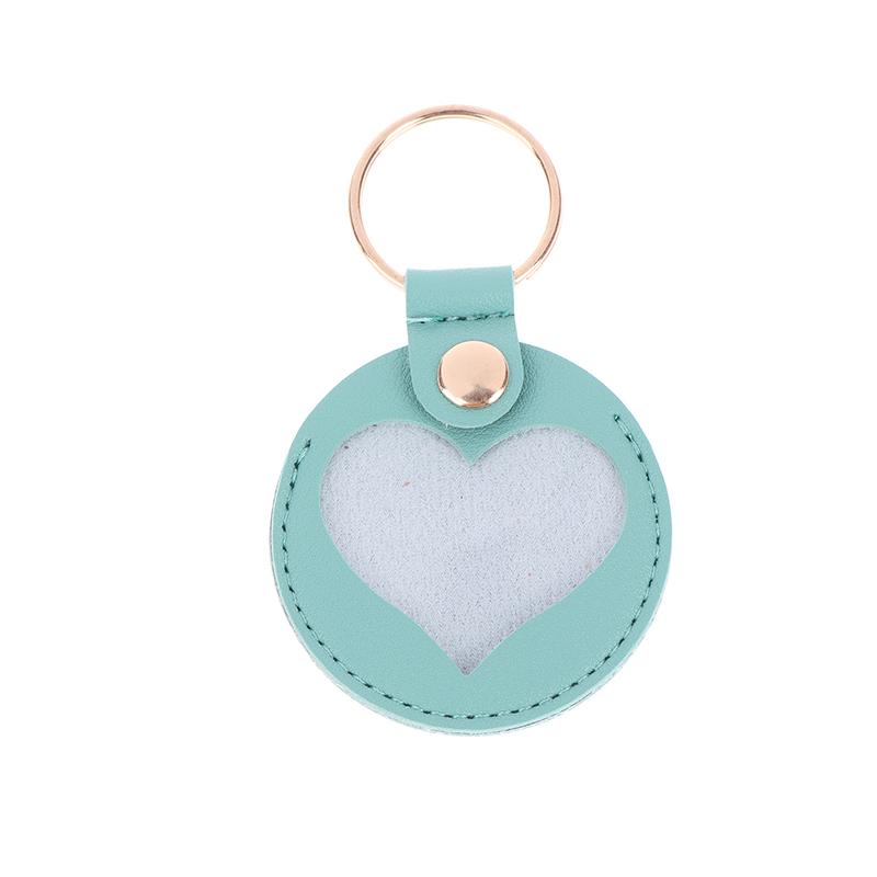 1Pc Pet Hair Storage Bag Keychain Leather Cat Paw Heart Love Keyring Diy Memorial Gift Key Chain Cat Dog Fur Container Pendant