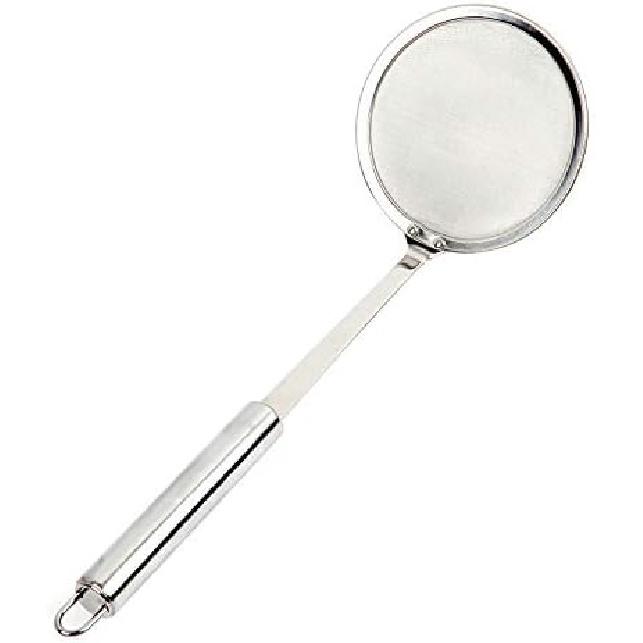 

i Kito Fat Skimmer Spoon, Stainless Steel Fine Mesh Strainer Hot Pot Foam Grease Oil Skimming (Dia 5.5 Inch) Dia 5.5 Inch