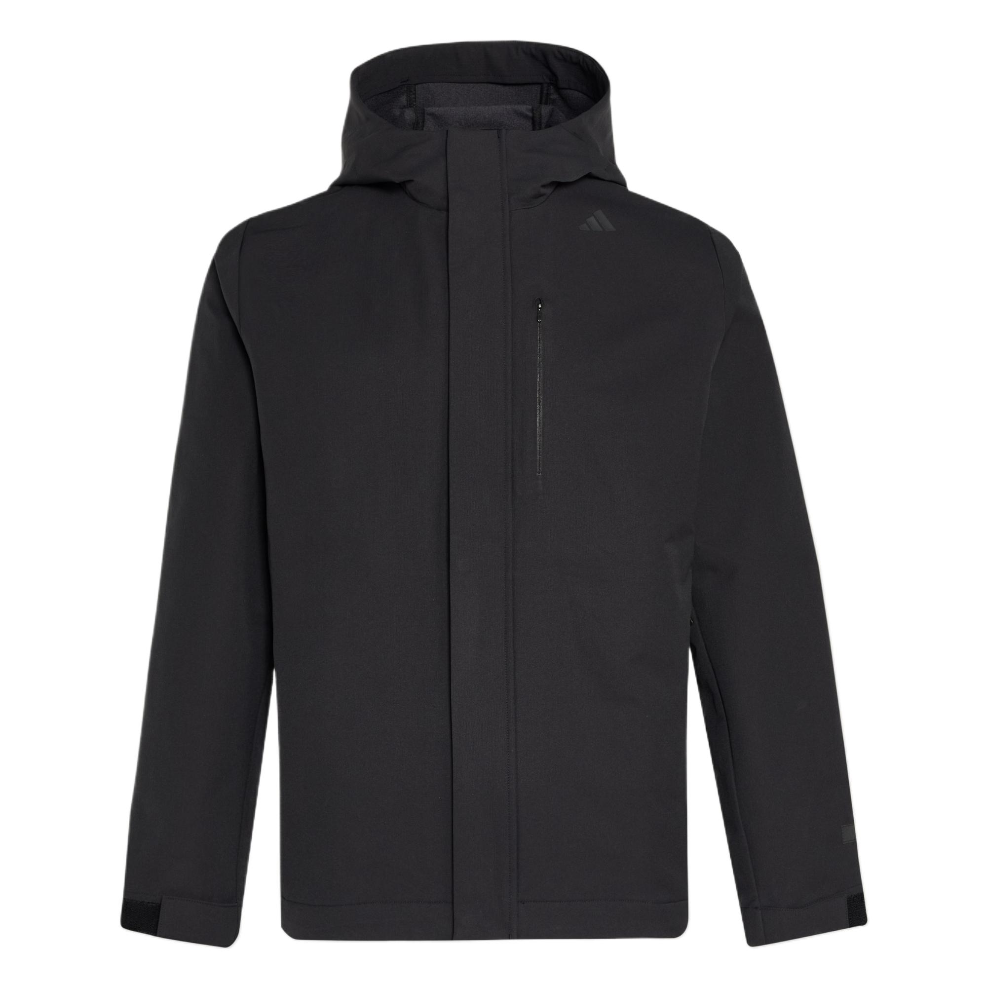 Adidas Solotex Textured Warm Solid Color Hooded Zip Jacket Men jackets KG0826 S