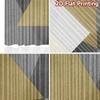 2D FLAT PRINTING 2pcs Curtains (Without Rod) Golden Triangle Abstract New year Festival Popular Curtains&Drapes Versatile