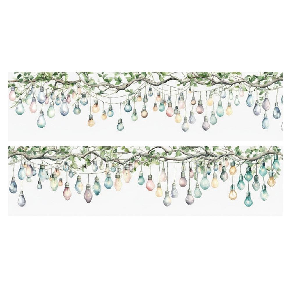

200cm/roll Journal Tapes Multicolor PET Lamplight Decorative Tape Shell Glow Ornament Accessories Dairy Collage Stationer