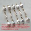 EManco DIY Imitation Pearl Pendants Stainless Steel Charms Gold Plated Jewelry Making Accessories Freshwater Pearl Charm