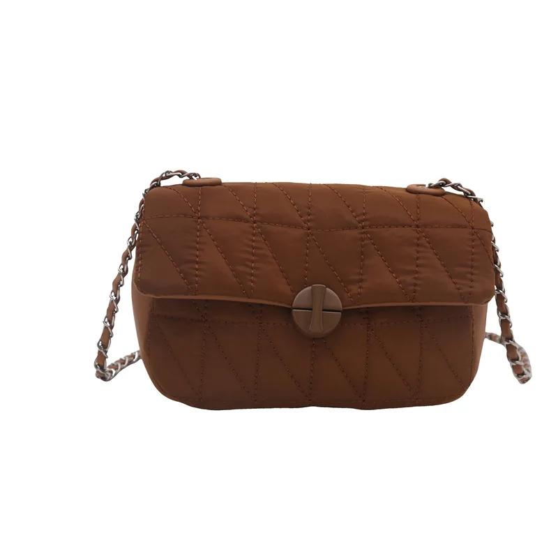 

Женская сумка через плечо, кошелек и тоут, дизайнерская сумка на цепочке, сумка через плечо для женщин, мам и детей one size коричневый