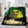 Shrek Theme Printed Blanket - Perfect for Couch, Bed, Travel & Outdoor Use | Machine Washable, Cozy & Durable.