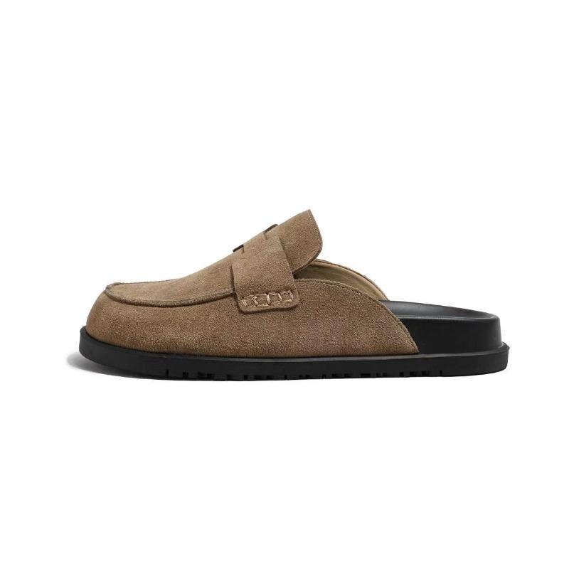 LUXSOLE Cork Suede Clogs Slippers for Women Men Clogs Shoes Classic Cork Antislip Outdoor Slippers with Arch Support Mules