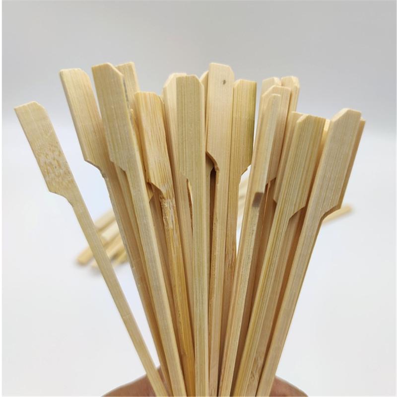 Food Skewers BBQ Food Stick Wood Material Sausage Pick for Food Decorations