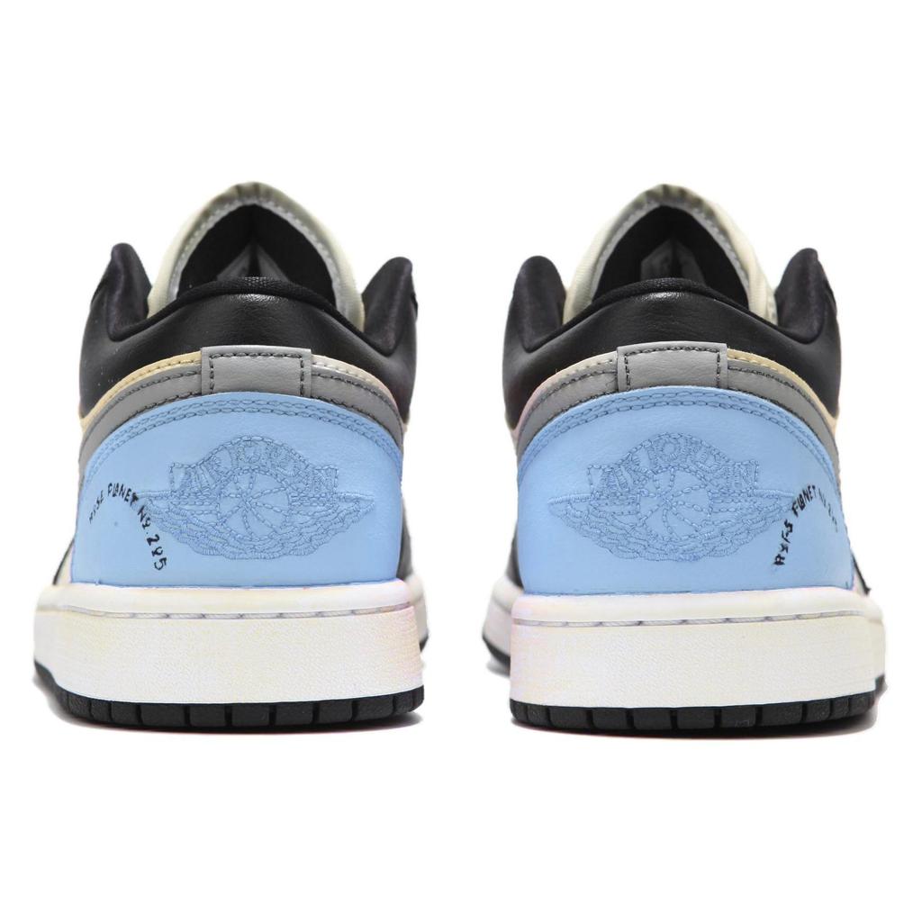 Jordan Air Jordan 1 Low top Vintage Basketball Shoes Women's Black Blue DC0774-101(Team24-)