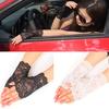 Women Sexy Fingerless Lace Driving Sunscreen UV Protection Wedding Party Gloves
