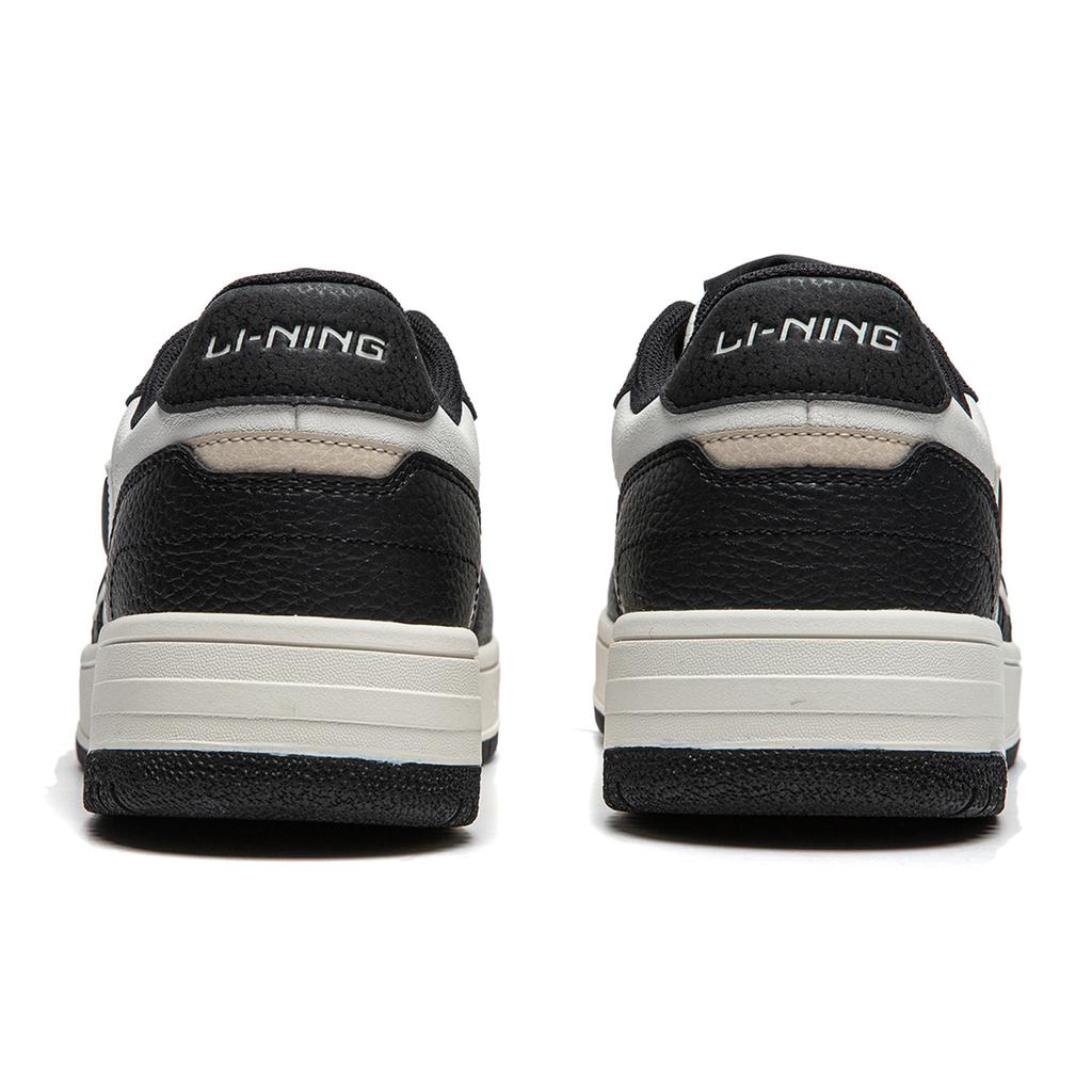 Li Ning Tianji Soft Slip Resistant Cushioning Abrasion Resistant Low Top Skateboard Shoes Men's White Black AGCU271-4