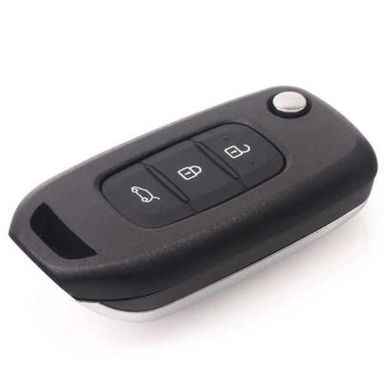 Compatible with 2022 Renault Kadjar and Koleos: 3-Button Folding Key Shell Replacement
