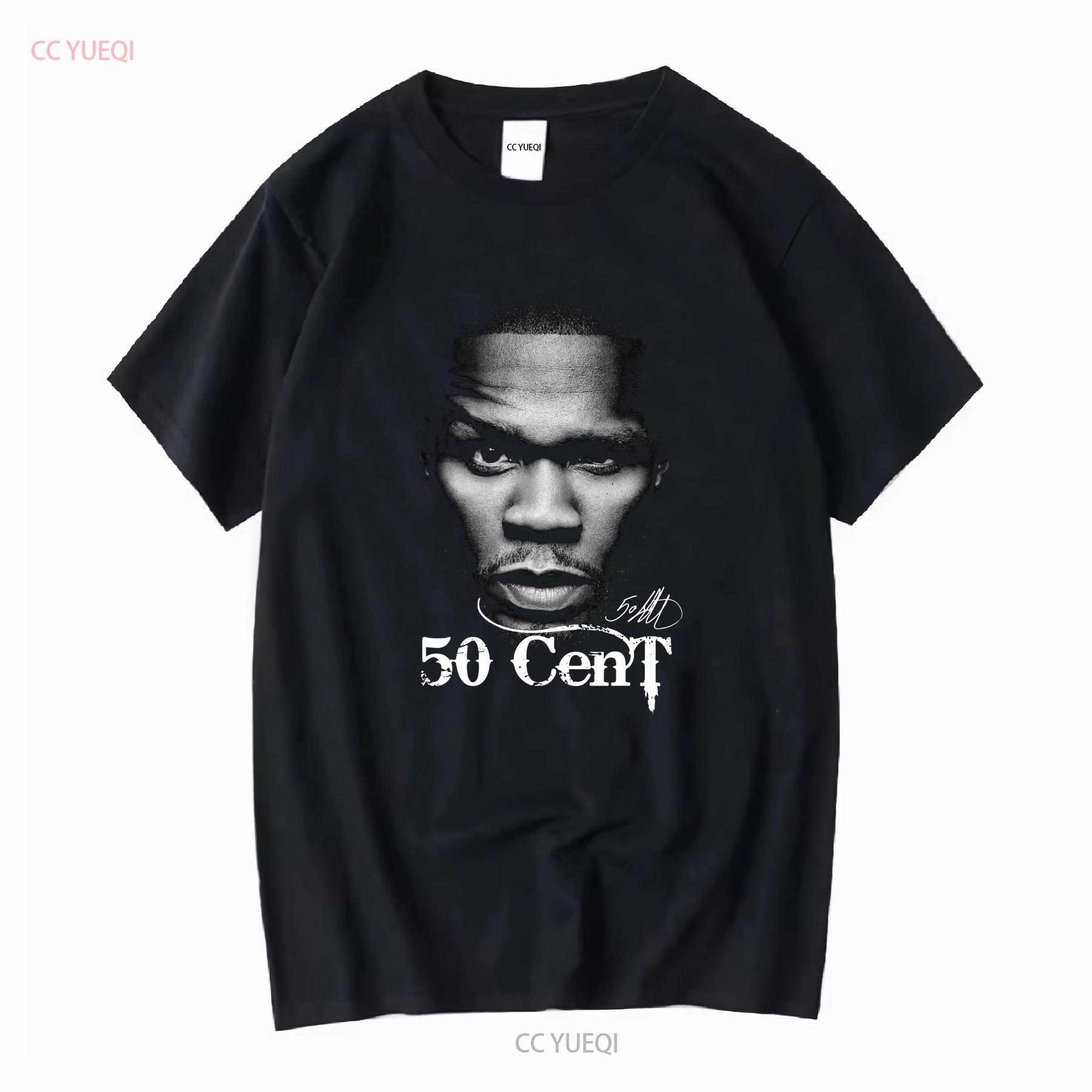 ZheXiong TEE Nieuw Zeldzaam 50 Cent Concert Voor Fans Zwart Alle Maten S Tot 5XL T-shirt lange of korte mouwen vintage Gewassen Licht Comfortabel S