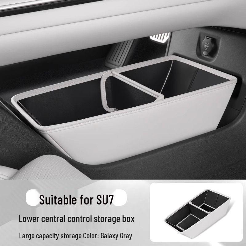 Foldable Storage Box for SU7 Center Console Leather Compartment