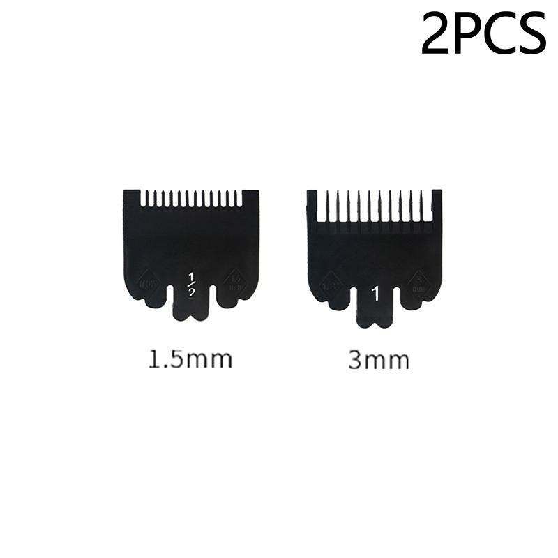 

2Pc Electric Push Shear Accessories Limit Comb Hair Salon Oil Head Caliper Hair Clipper Positioning Comb Hair Styling Limit Comb чёрный