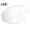 Pigment Plate Painting Palette Transparent Non-stick Comfortable Grip Clear Acrylic Oil Paint Mixing Tray with Thumb Hole Studio Accessories Color