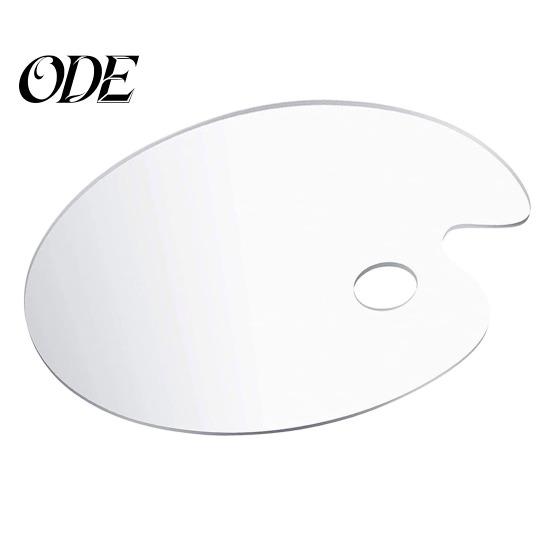 Pigment Plate Painting Palette Transparent Non-stick Comfortable Grip Clear Acrylic Oil Paint Mixing Tray with Thumb Hole Studio Accessories Color