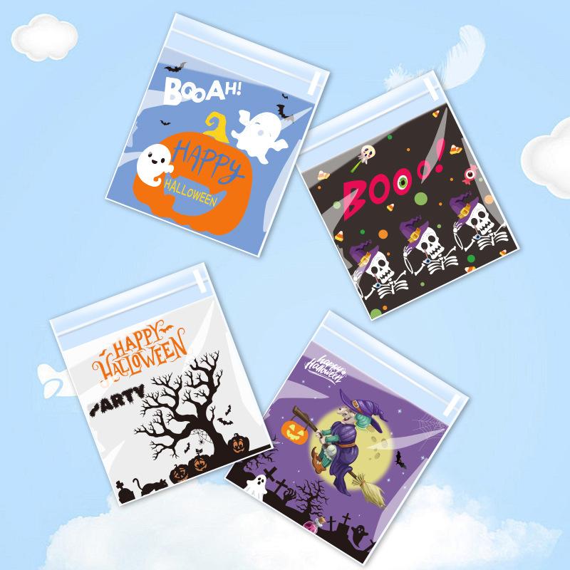 Halloween Self-Seal OPP Candy Cookie Bags 50pcs