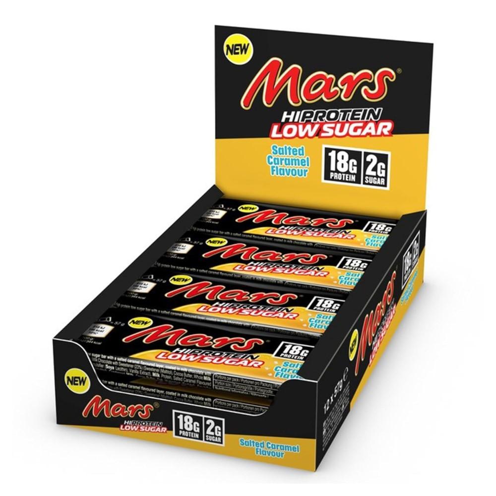 Mars High Protein Low Sugar Chocolate Bar Salted Caramel 55G X 12 Packs 1 Box