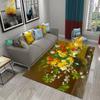 Colorful Oil Painting Flower Carpet Bathroom Kitchen Anti-Slip Carpet Door Mat Doormat Outdoor Living Room Bedroom Floor Mat Rug