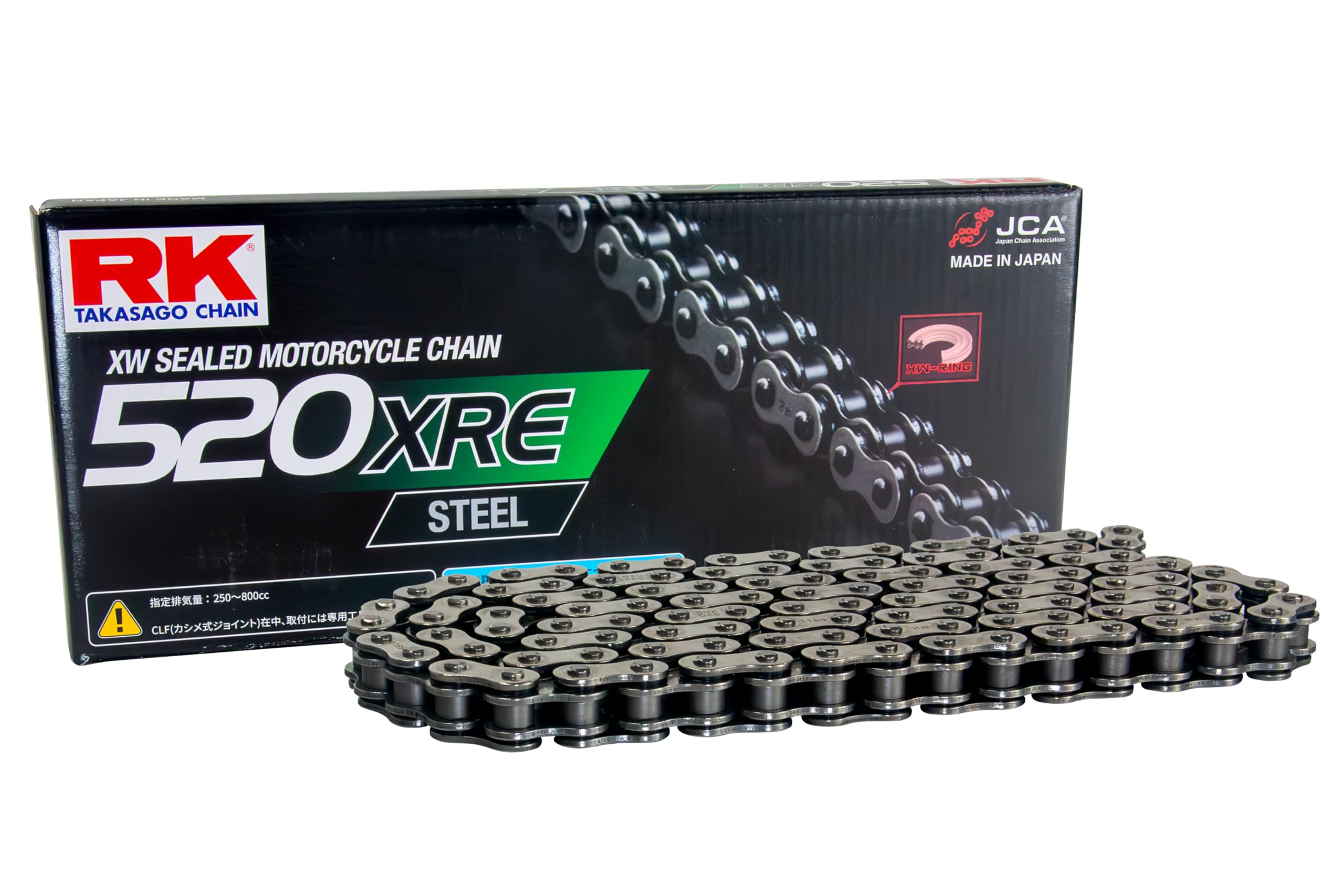 RK Мотоциклетная цепь СТАЛЬ 520XRE 100L (РК)