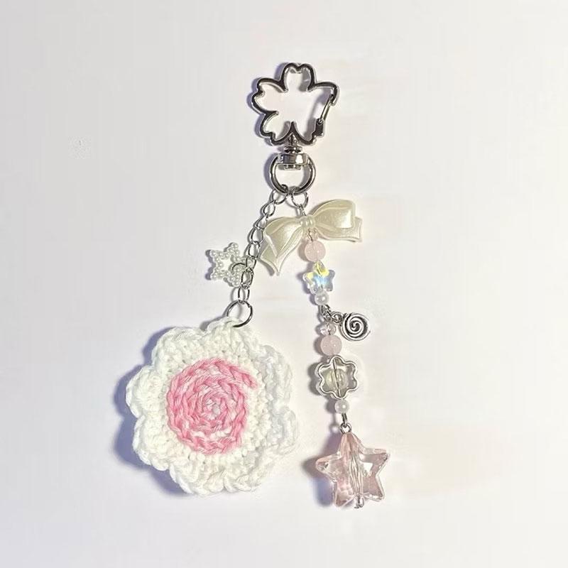 Narutomaki Phone Charm, pink keychain, Japanese aesthetic wallet bag accessories