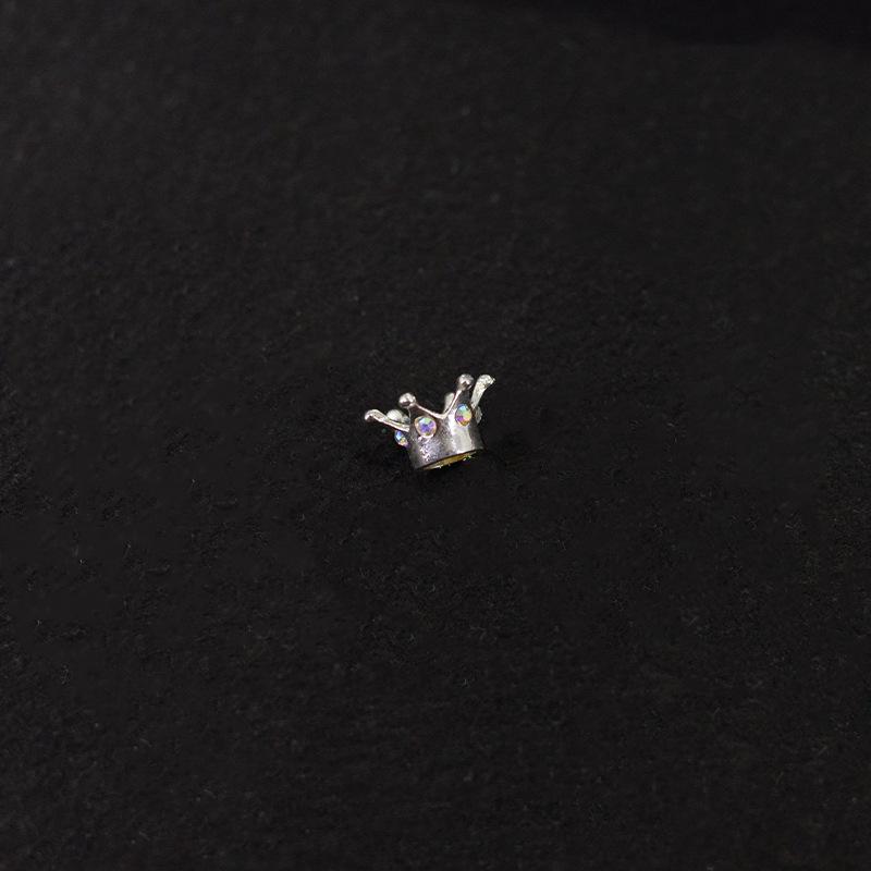 Crystal Ball Mini Base with Metal Violent Bear Crown: Handmade Accessories & Crafts for Gifts and Decoration.