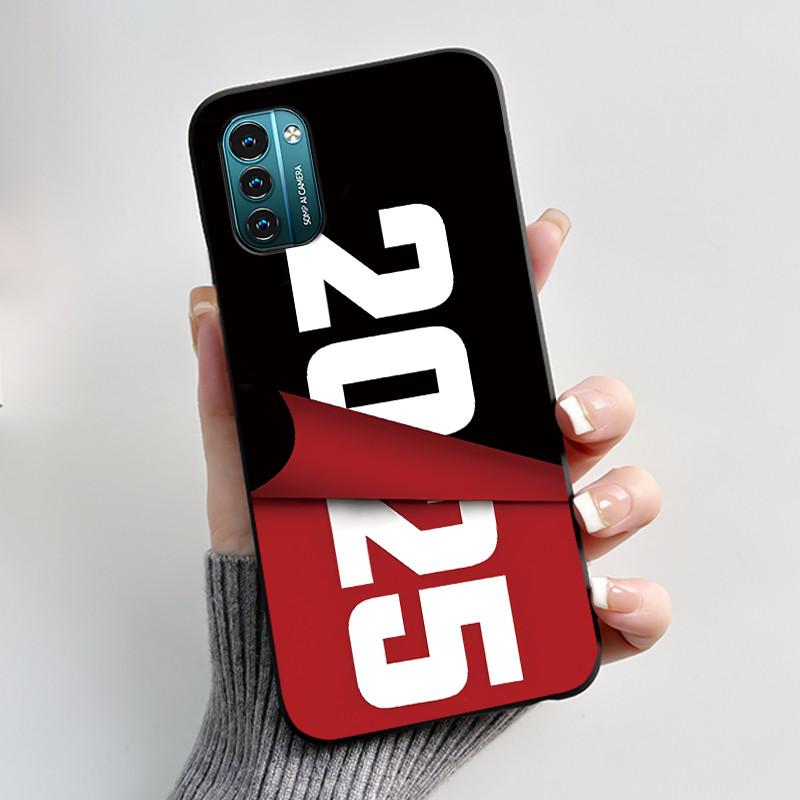 For Nokia G21 G11 Plus Case Cute Love Rabbit Cartoon Black TPU Silicone Soft Cover For NokiaG21 G 11 G11Plus Bumper Phone Case