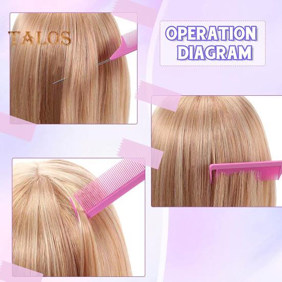 3Pcs/Set Hair Styling Comb Kit with Double-side Edge Control Teasing Bristle Brush Rat Tail Women Comb Back Brushing Combing Braiding Slicking