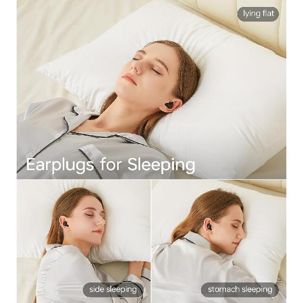 2.0 Sleep Earbuds, Noise Blocking Sleep Headphones, High Fidelity Invisible Ear Plugs-Hearing Protection, Mini Design for Side Sleepers, Bluetooth