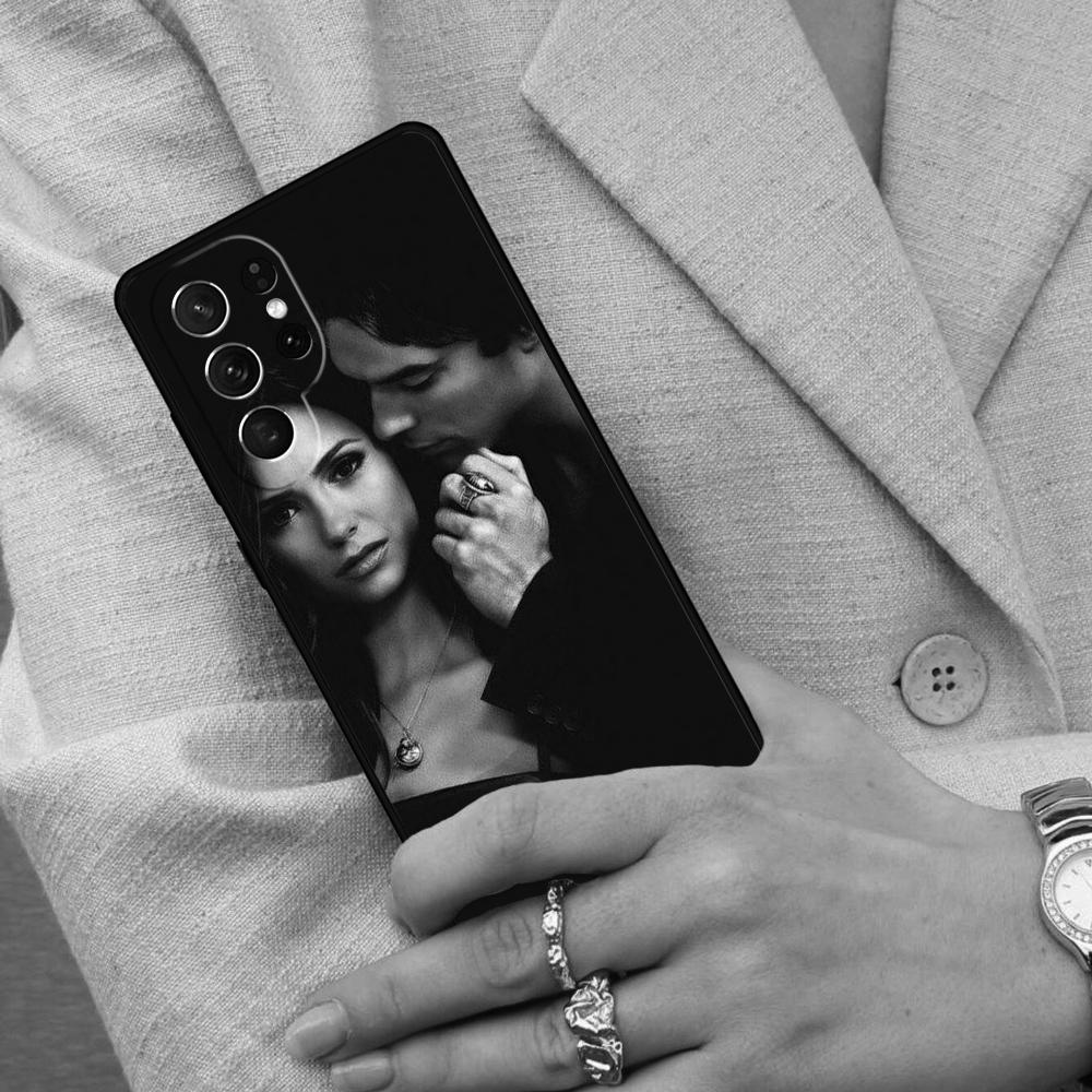Damon Elena The Vampire Diaries Cell Phone Case for Samsung Galaxy S26 Ultra S25 S24 S23 S22 S21 S20 Note10 Cover