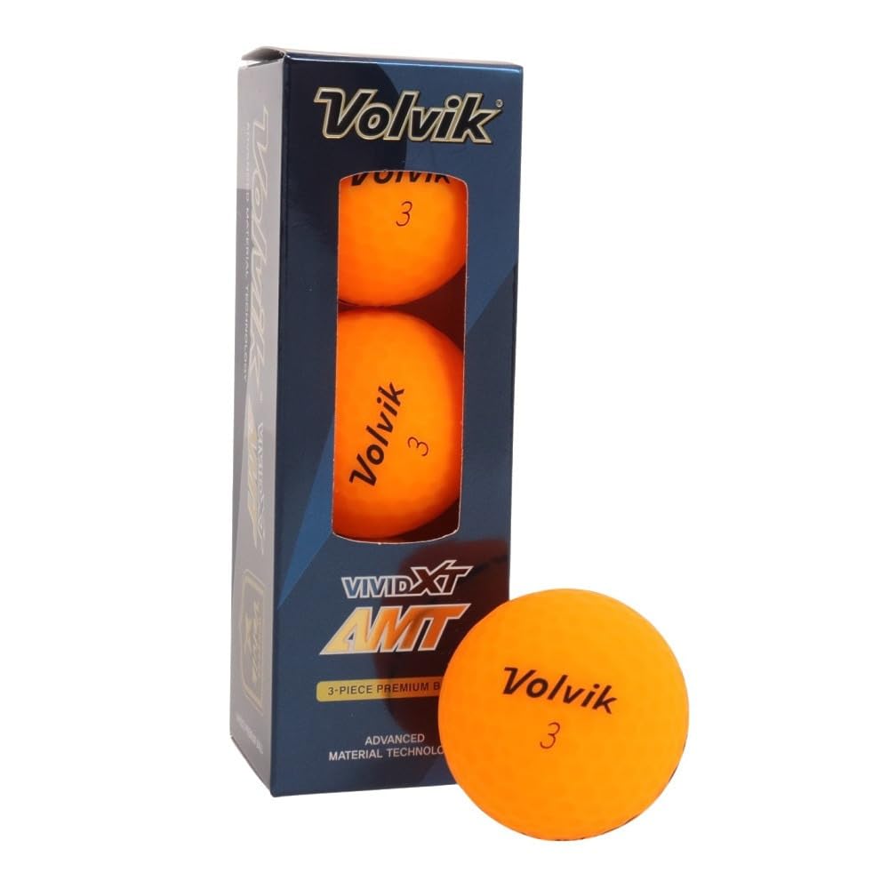 

Volvik XT AMT Golf Balls, VOLVIK VIVID XT AMT, Orange (3 Balls per Sleeve)