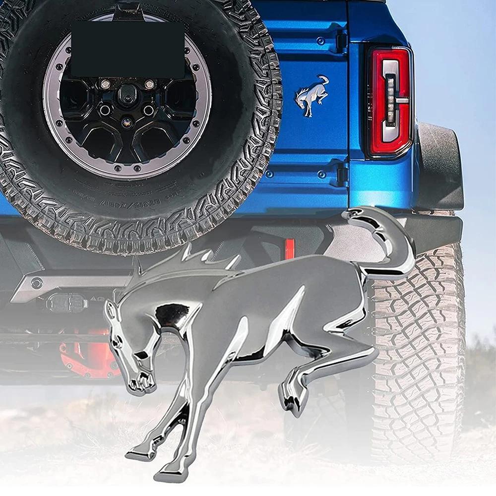 AHYU6 3D Emblem Decals Stickers Vinyl Rear Emblem Black ABS Tailgate Compatible with Ford Bronco Sport Accessories 2020 2021 2022 2023