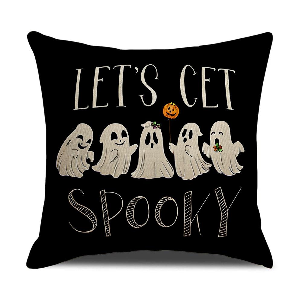 New Halloween Pillowcase Polyester Printed Holiday Home Living Room Sofa Decoration Pillowcase Cushion Cover