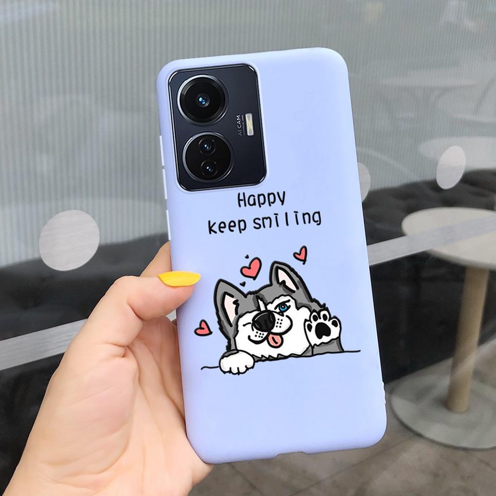 Cute Animal Cartoon Case For Vivo Y55 4G 5G Cases Luxury Silicone Cover For Vivo Y75 4G 5G Fundas Silicone Cool Style Bumper