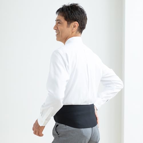 Phiten Metax Lumbar Support, Soft Type, Sizes S-M, Thin, Back Pain Prevention Belt, Corset, Unisex, Daily Support, Desk Work, Slouching Prevention, Di