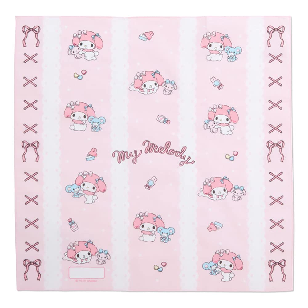 Sanrio Lunch Cloth Set of 43 x 43 Name Space My My Melody SANRIO 3, Approx. cm, 100% Cotton, Included, Melody, Character, 880019,