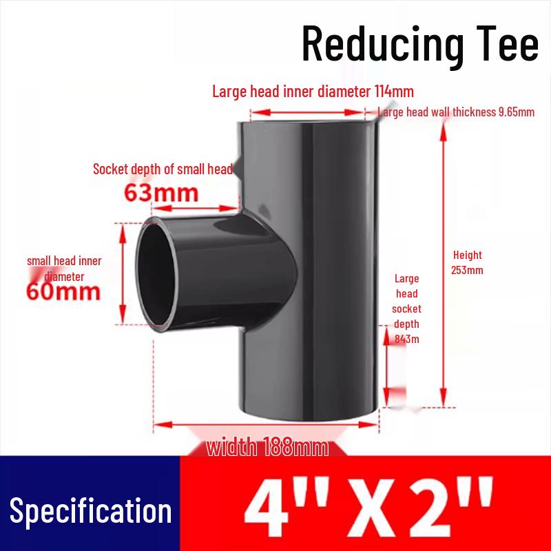 UPVC Threaded Reducing Tee Pipe Fitting