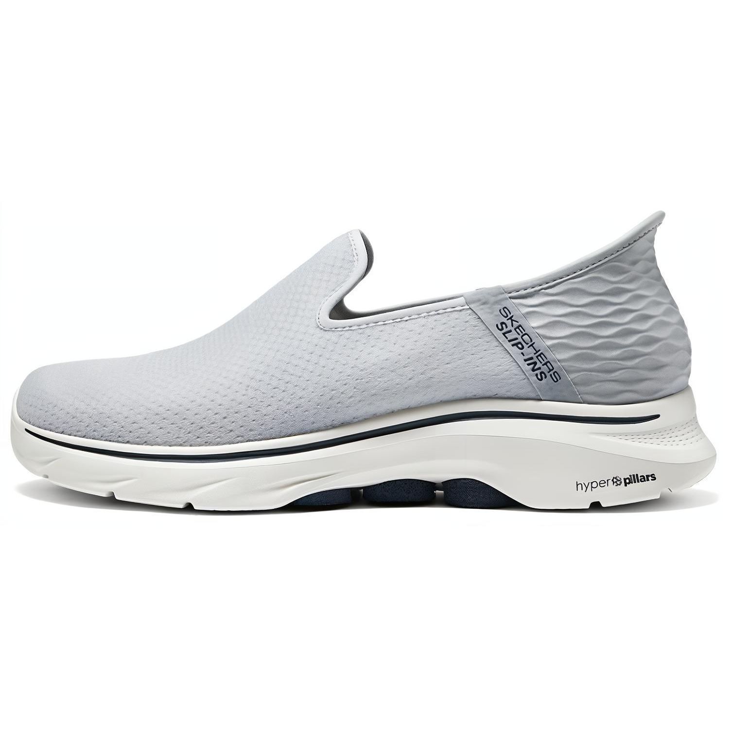 Skechers Go Walk 7 Дышащие Легкие Низкие Повседневные Кроссовки Мужские Сникеры Серый Синий 216551-GYNV 41