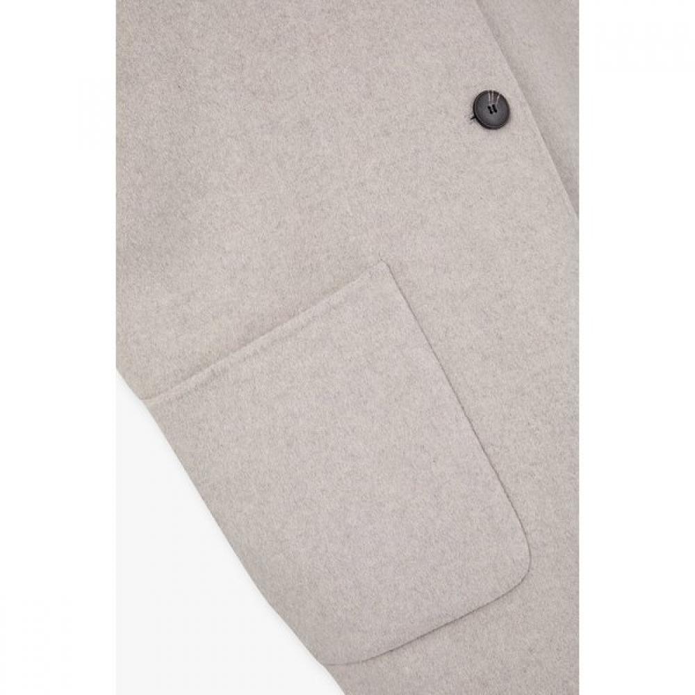 Studio Tomboy Hooded Wool Blend Half Coat 9176411981