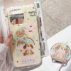 Double Layered Iphone16promax Mobile Phone Case Color Striped Dog 15 Apple 13 Suitable for 14 Magnetic Bracket